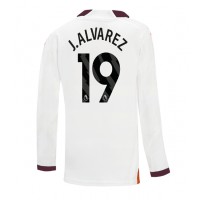 Manchester City Julian Alvarez #19 Vonkajší futbalový dres 2023-24 Dlhy Rukáv